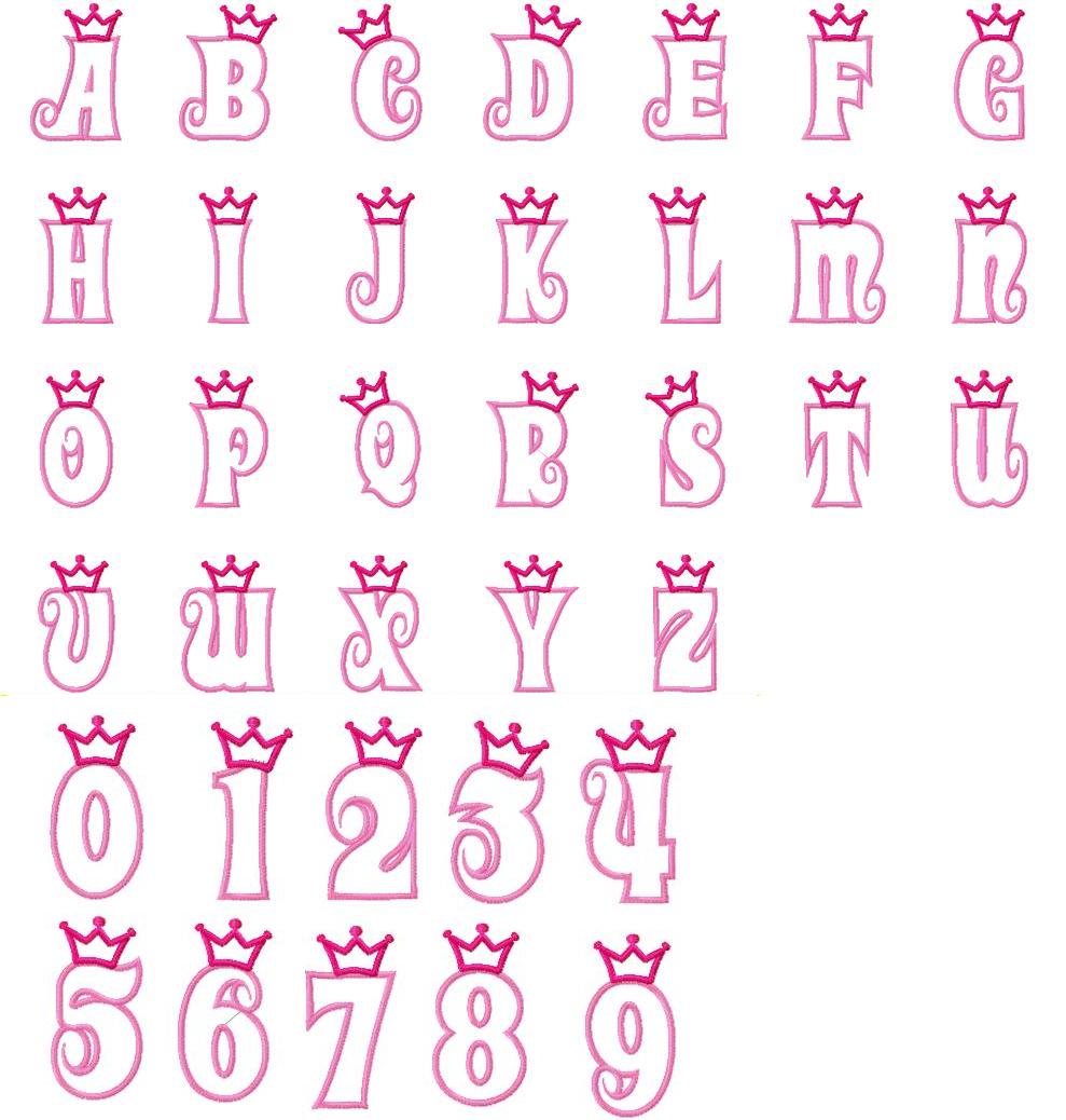 Princess Crown Embroidery Design